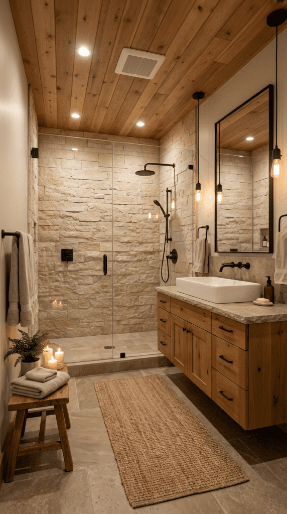 modern-rustic-scandinavian-cozy-bathroom-natural-wood-materials modern-rustic-scandinavian-cozy-bathroom-natural-wood-materials